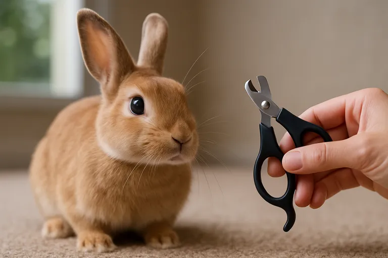 Je konijn laten wennen aan de nagelschaar